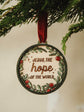 Emmanuel, Peace, Hope - Bauble Set {Matthew 1:23; Matthew 12:21; Luke 2:13-14}\