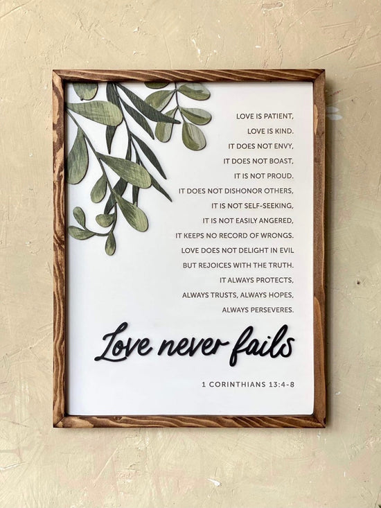 Love Never Fails {1 Corinthians 13:4-8}