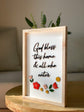 God Bless This Home {Mini Floral}