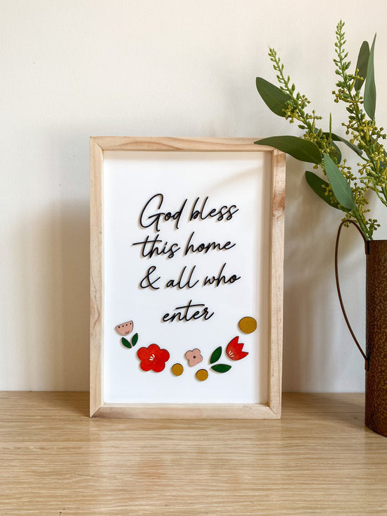 God Bless This Home {Mini Floral}