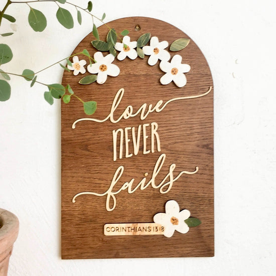 Love Never Fails - Moses board {1 Corinthians 13:4-8}